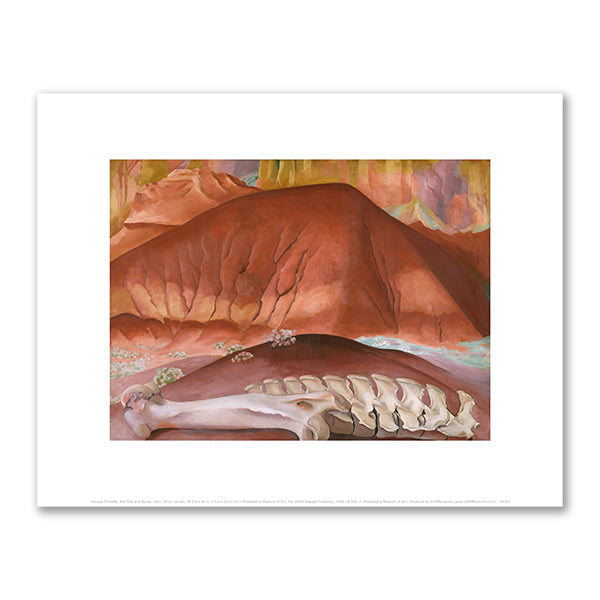 Red Hills and Bones by Georgia O'Keeffe