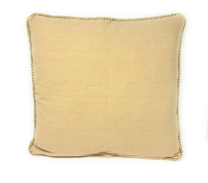 DaDa Bedding Set of 2-Pieces Yellow Apricot Fruits Elegant Tapestry Throw Pillow Covers w/ Inserts - 18" x 18"