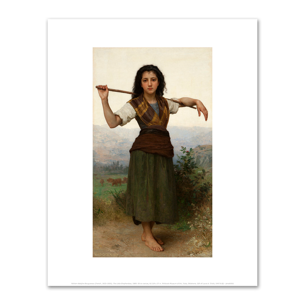 The Little Shepherdess by William-Adolphe Bouguereau
