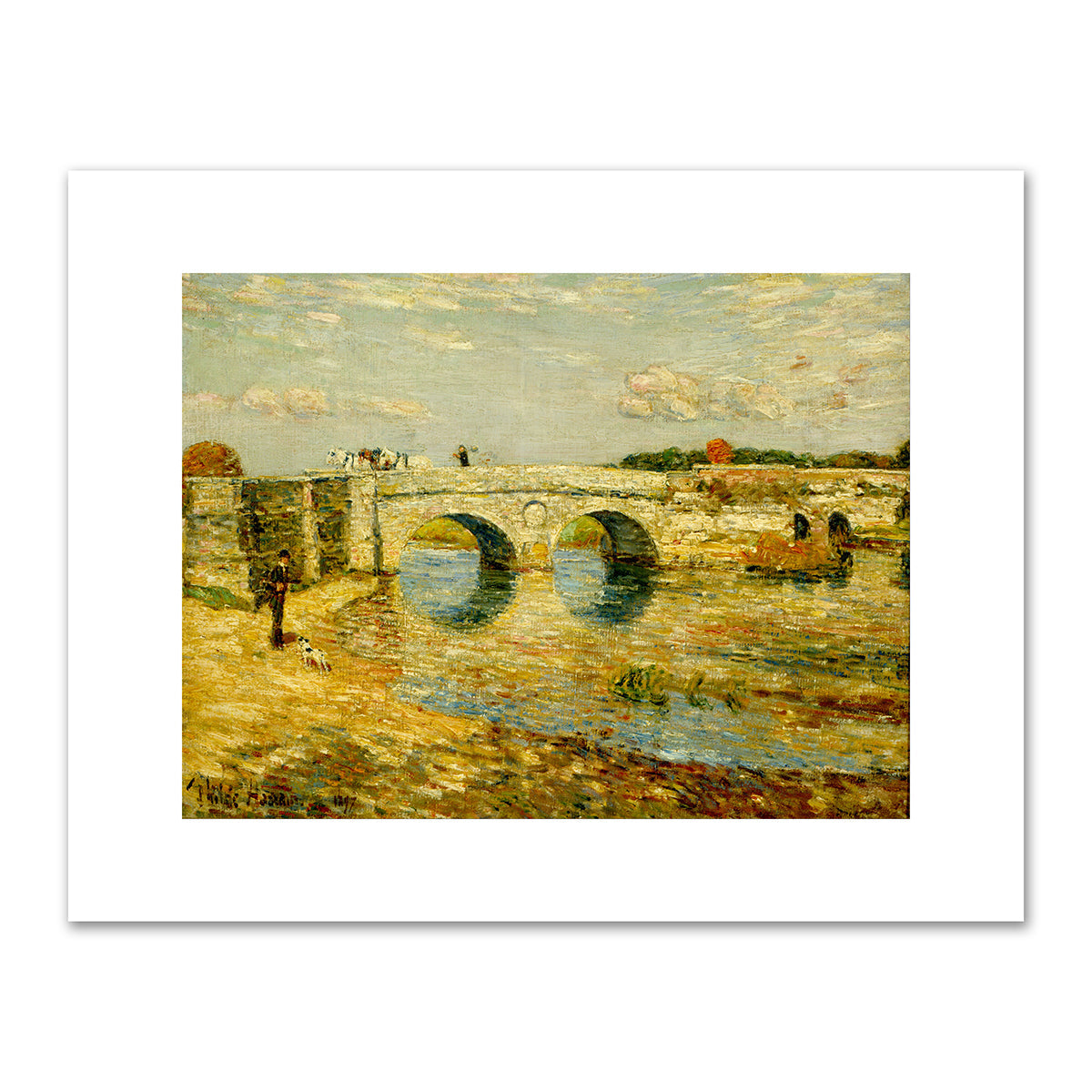 Bridge Over the Stour by Childe Hassam