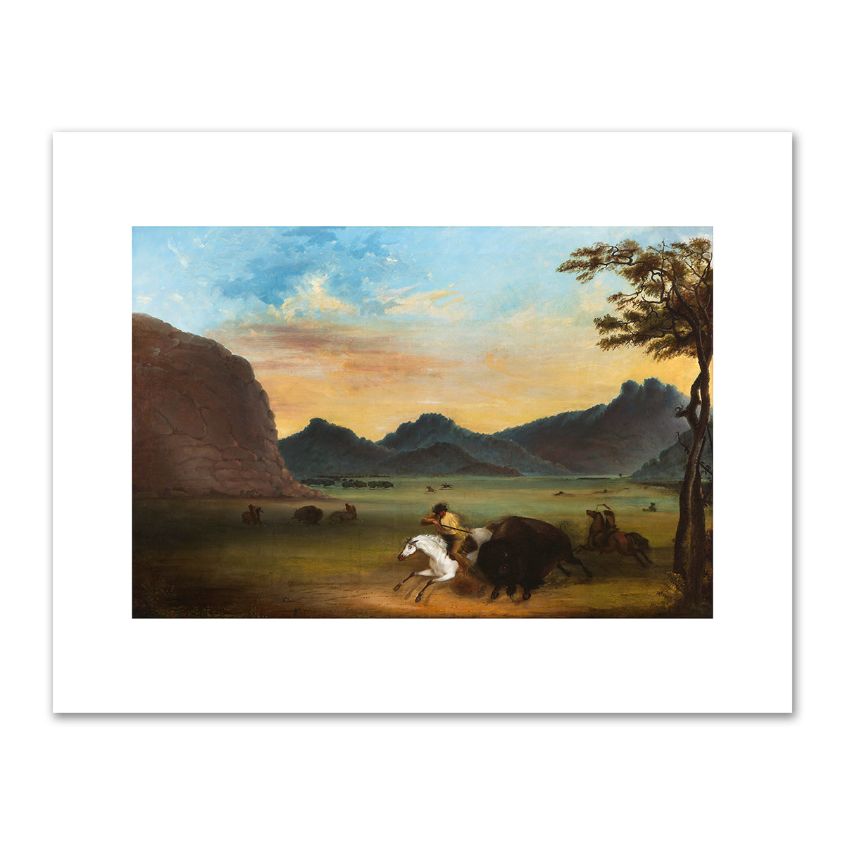 Buffalo Hunt by Alfred Jacob Miller