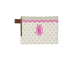 Wavy Floral Pouch