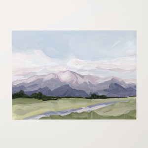 "Purple Peak" Art Print