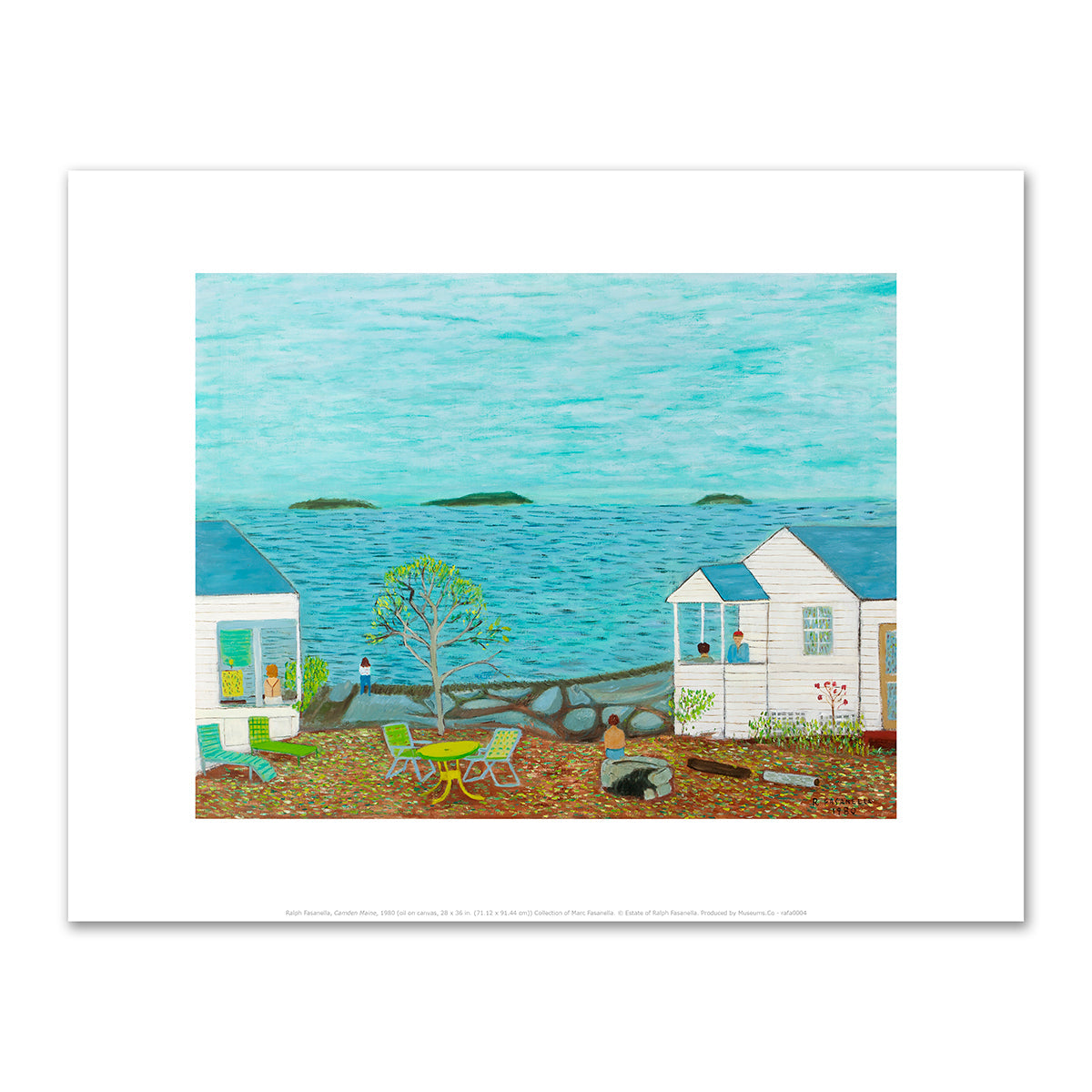 Camden Maine by Ralph Fasanella
