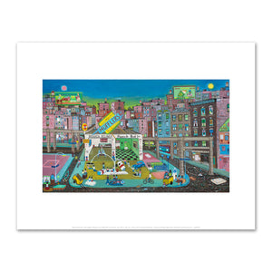 Gas Station Playground by Ralph Fasanella
