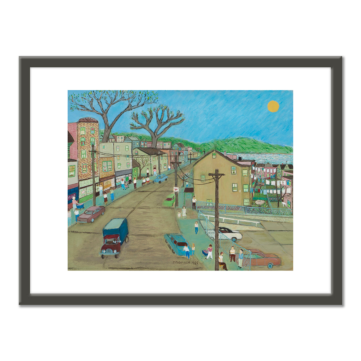 Main Street: Dobbs Ferry by Ralph Fasanella