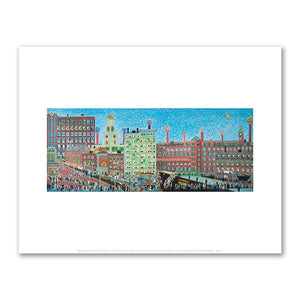 Meeting at the Commons - Lawrence 1912 by Ralph Fasanella