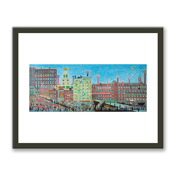 Meeting at the Commons - Lawrence 1912 by Ralph Fasanella