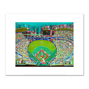 Night Game - 'Tis a Bunt by Ralph Fasanella
