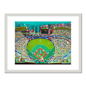 Night Game - 'Tis a Bunt by Ralph Fasanella