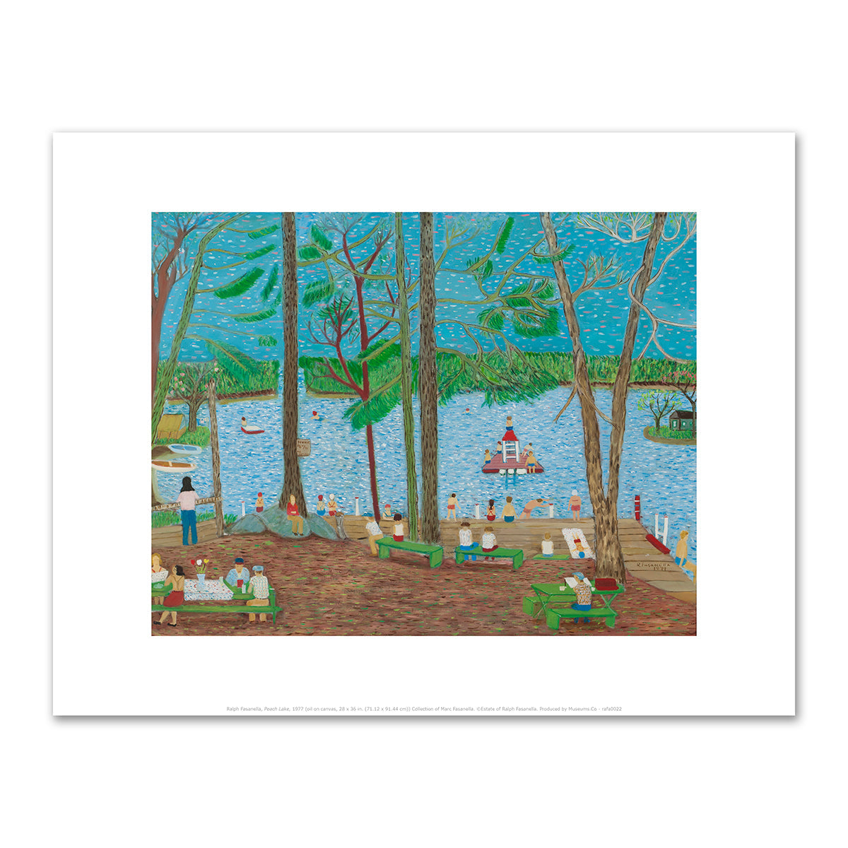 Peach Lake by Ralph Fasanella