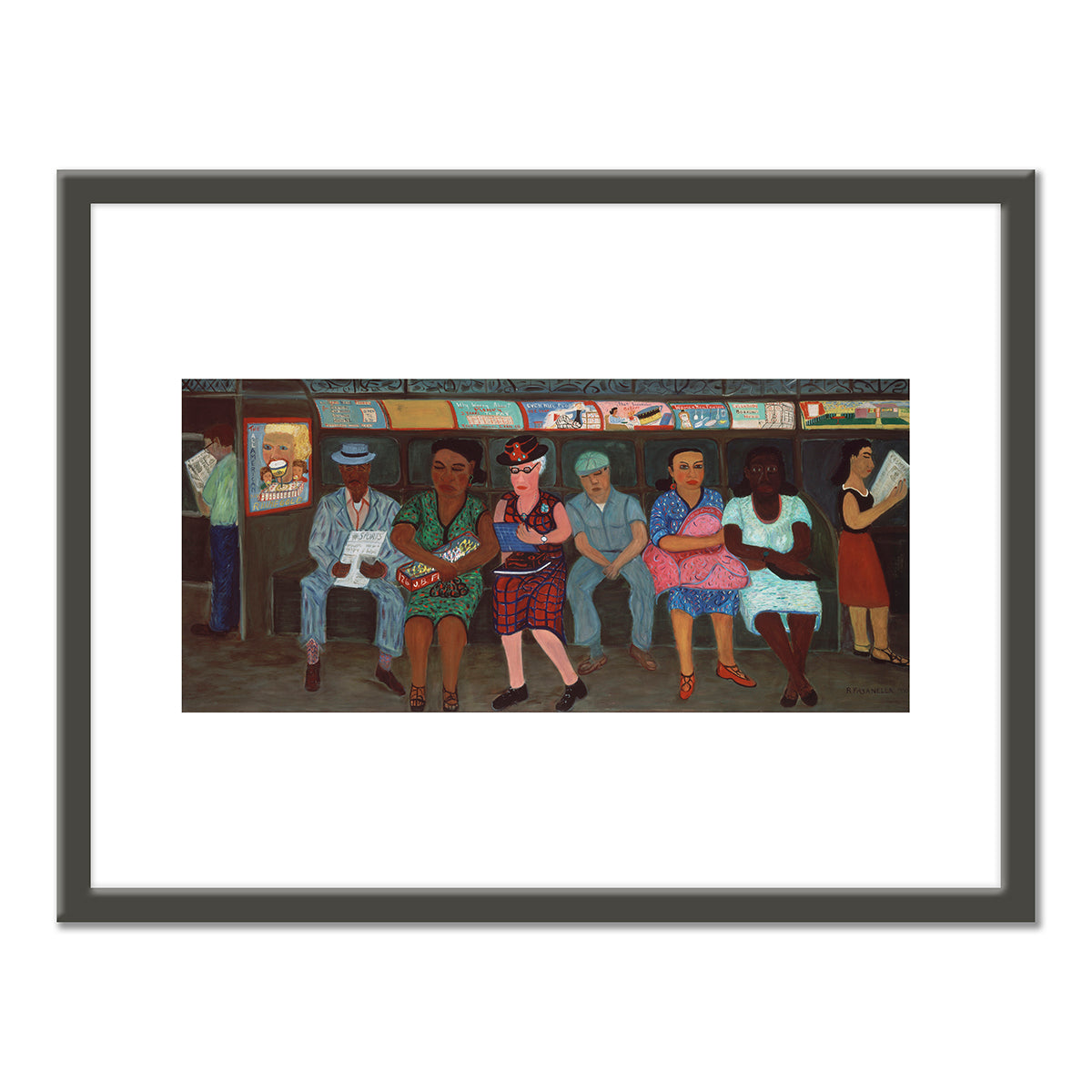 Subway Riders by Ralph Fasanella