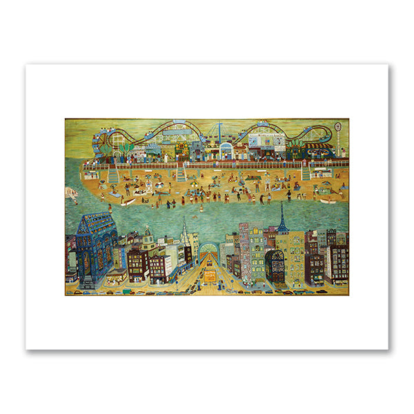 Workers' Holiday-Coney Island by Ralph Fasanella