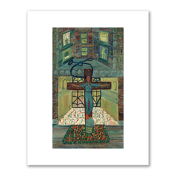 Iceman Crucified #2 by Ralph Fasanella