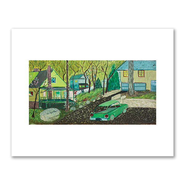 Dobbs Ferry Road by Ralph Fasanella