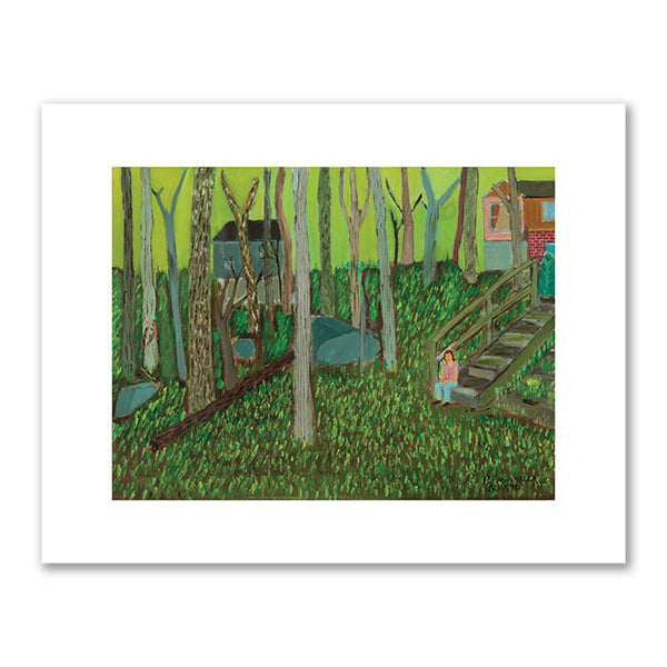 Marc in Backyard by Ralph Fasanella