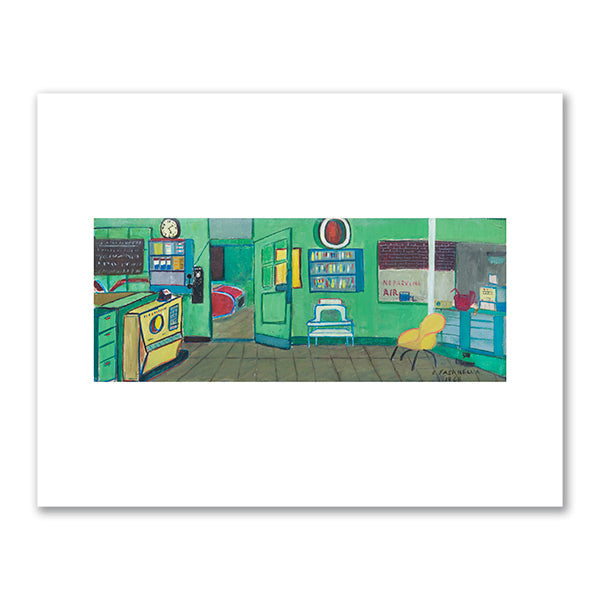 Happy and Bud's Office by Ralph Fasanella