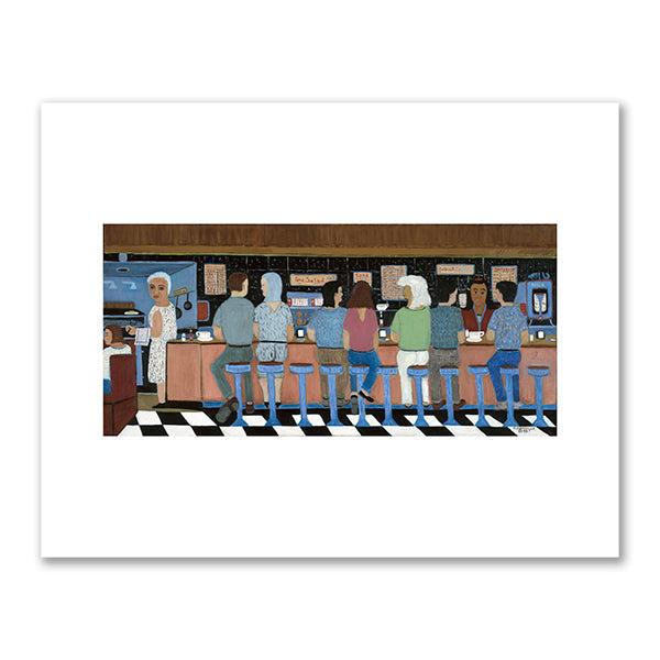 Luncheonette by Ralph Fasanella