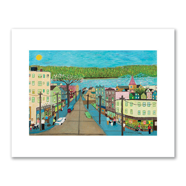 Dobbs Ferry River View by Ralph Fasanella