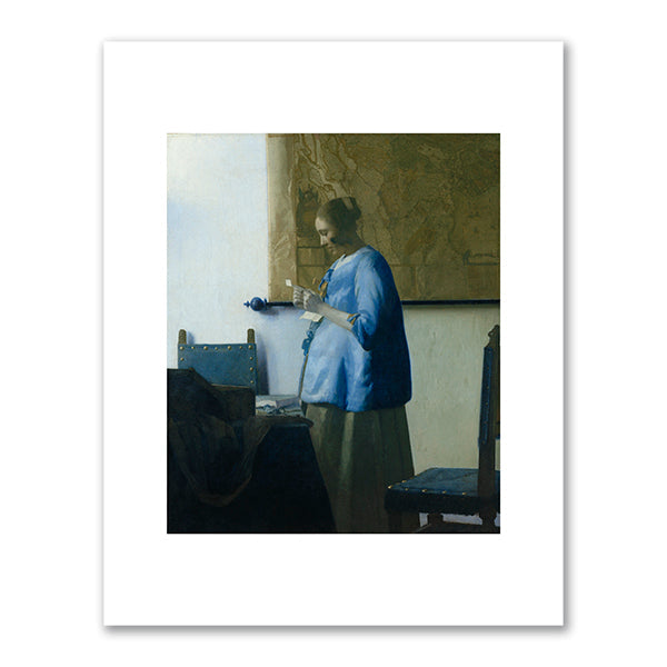 Woman reading a Letter (Brieflezende vrouw) by Johannes Vermeer