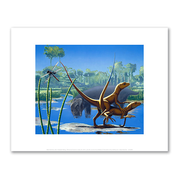 Early Therapods Mating by Alexis Rockman