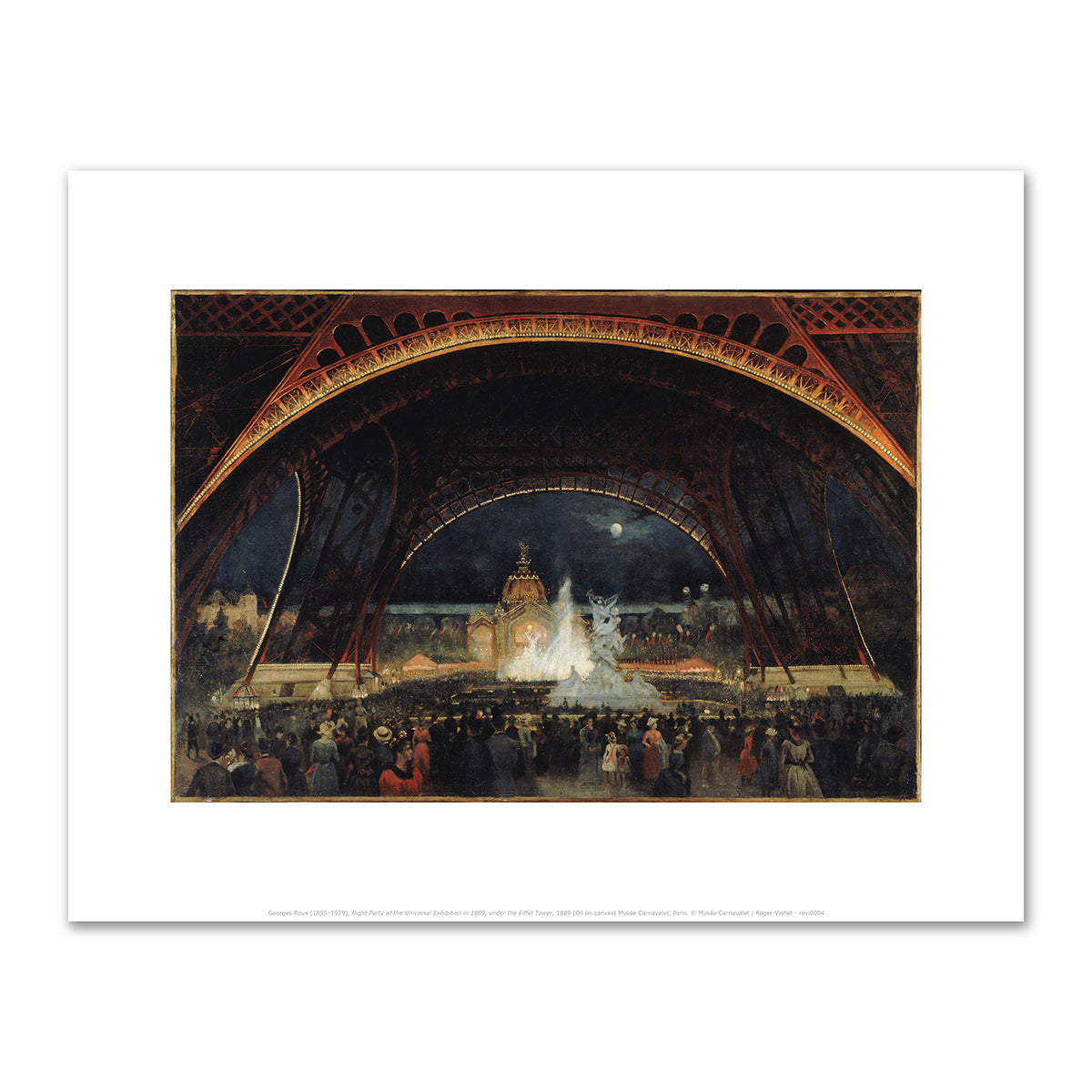 Night Party at the Universal Exhibition in 1889, under the Eiffel Tower by Georges Roux