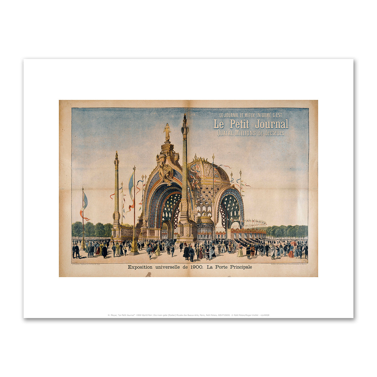 "Le Petit Journal". 1900 World Fair: the main gate by H. Meyer