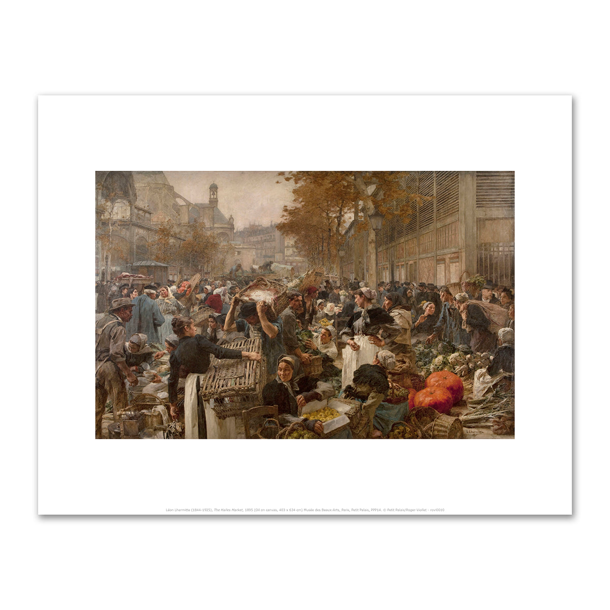 The Halles Market by LÃ©on Lhermitte