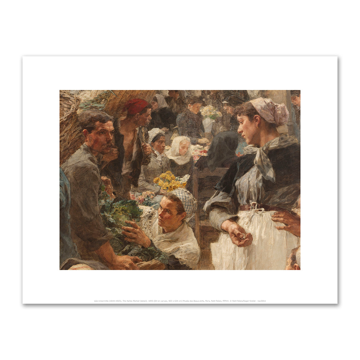 The Halles Market (detail) by LÃ©on Lhermitte