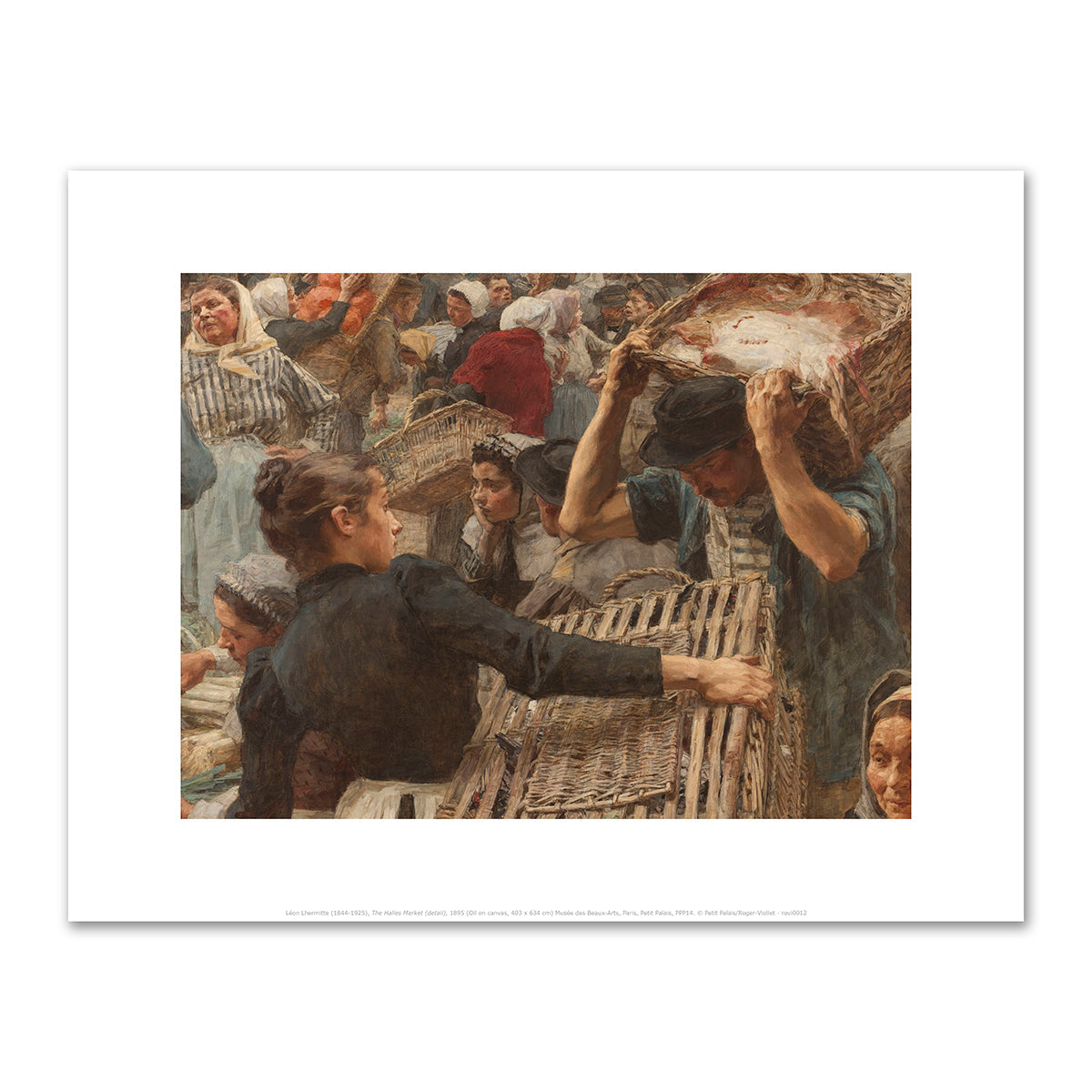 The Halles Market (detail) by LÃ©on Lhermitte