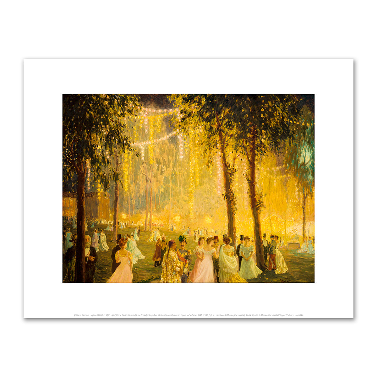 Nighttime Festivities Held by President Loubet at the Elysée Palace in Honor of Alfonso XIII by William Samuel Horton