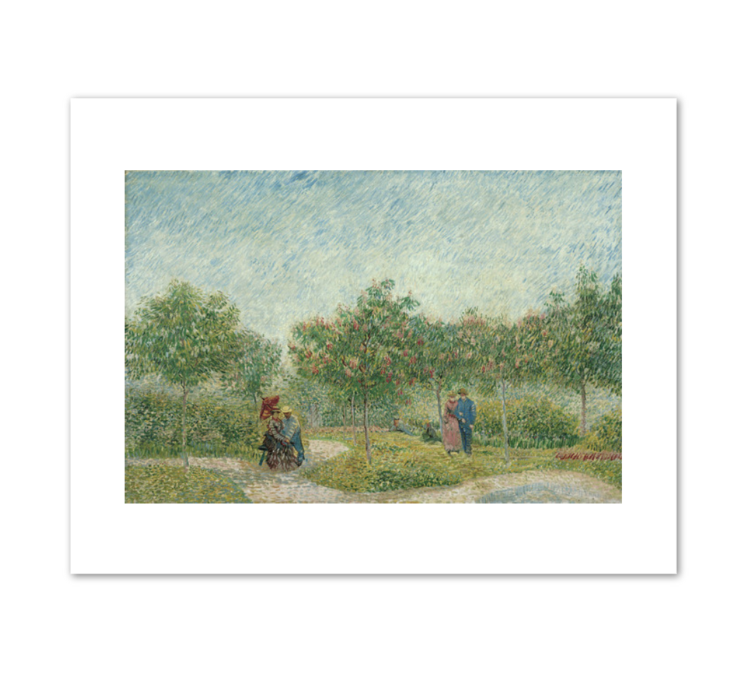 Garden with Courting Couples: Square Saint-Pierre by Vincent van Gogh