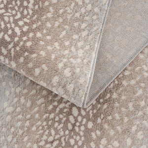 Pointblank Leopard Print Fawn Runner Rug