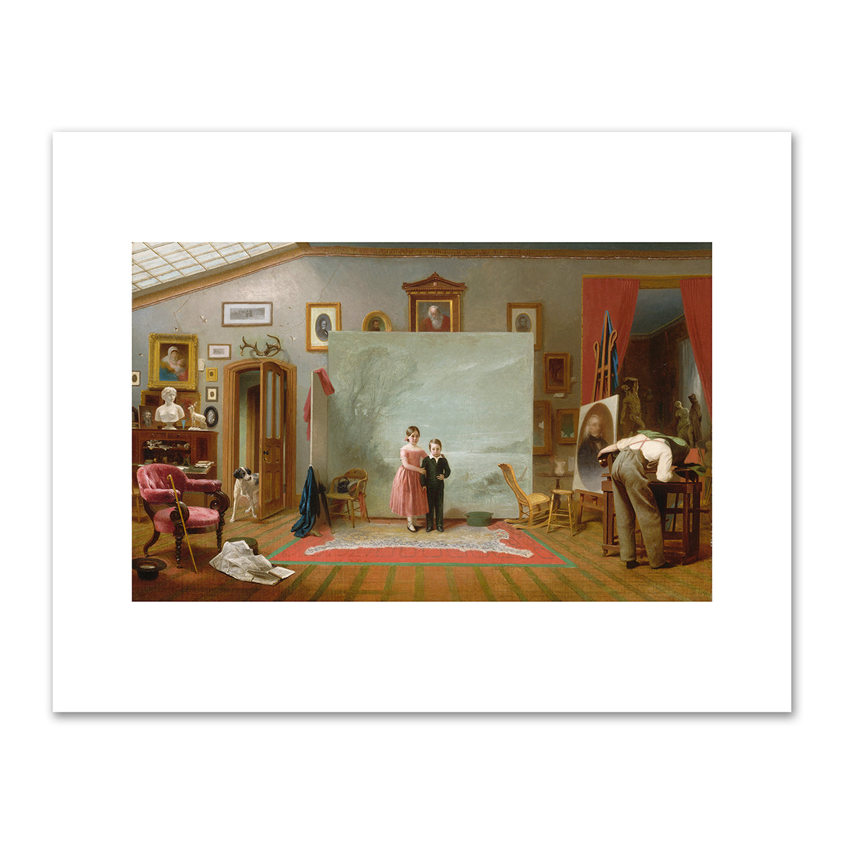 Interior with Portraits by Thomas Le Clear