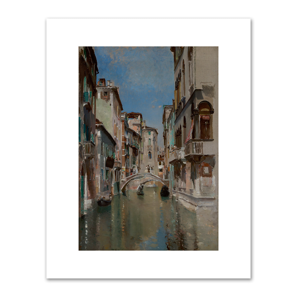 Canal in Venice, San Trovaso Quarter by Robert Frederick Blum