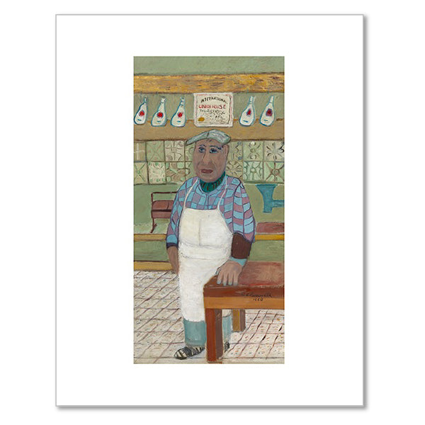 The Corner Butcher by Ralph Fasanella