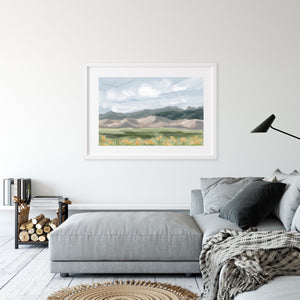 "Sand Dunes in Summer" Art Print
