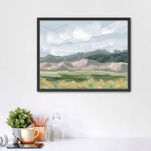 "Sand Dunes in Summer" Art Print