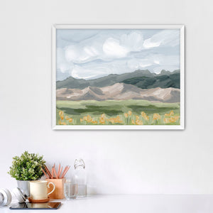 "Sand Dunes in Summer" Art Print