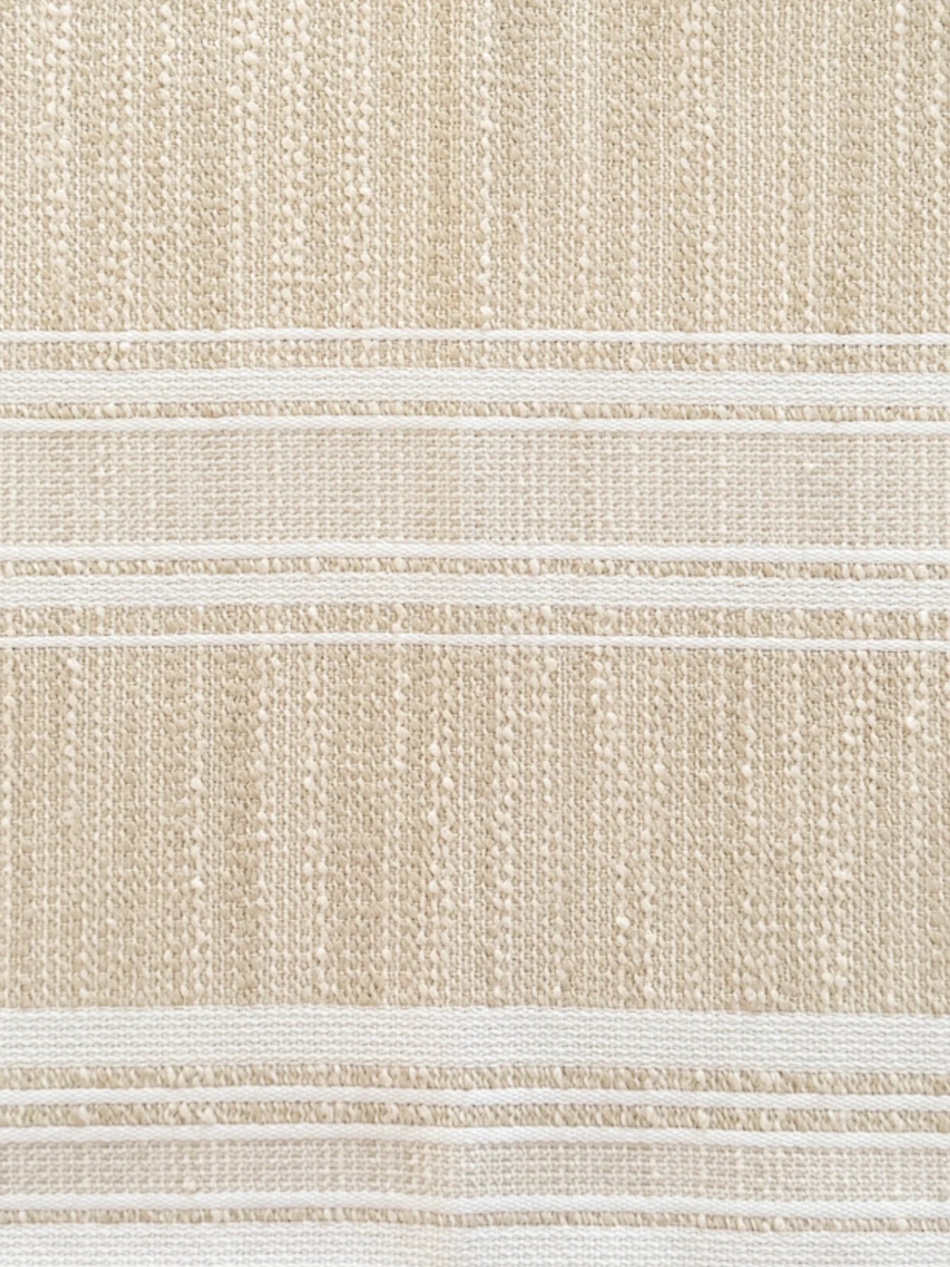 Beach Club Stripe Indoor Outdoor Floor Pillow - Sandy Beige