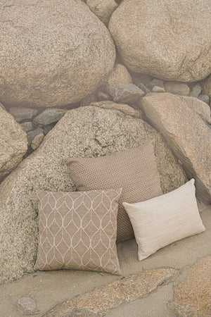 Seaside Smooth Beige Indoor Outdoor Pillow