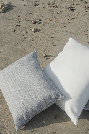 Seaside Smooth Grey Indoor Outdoor Pillow