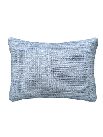 Seaside Smooth Indigo Indoor Outdoor Pillow