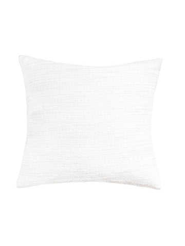 Seaside Smooth White Indoor Outdoor Pillow 20x20