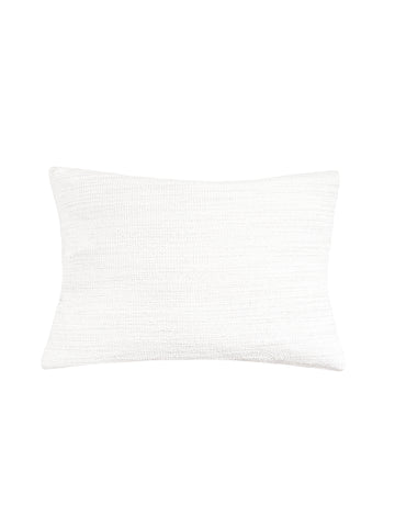 Seaside Smooth White Indoor Outdoor Pillow 14x20
