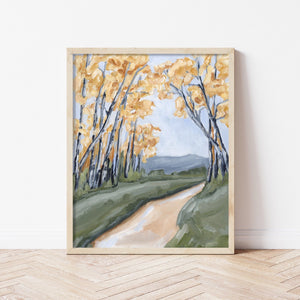 "September Trees" Art Print