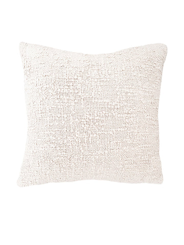 Cozy Cotton White Boucle Euro Pillow 26x26