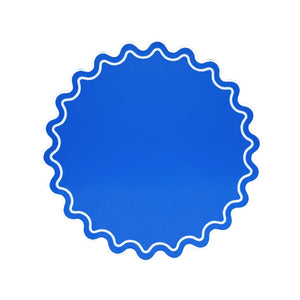 SOLACE BLUE FAUX LEATHER PLACEMAT (Set Of 4)