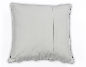 Square Outdoor and Indoor Safe Black and White Striped Pillow