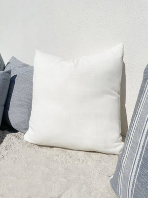 Summer Classic White Indoor Outdoor Pillow